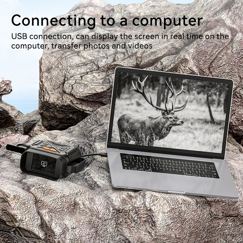 1080P Night Vision Binoculars 10x Digital 800m Full Dark Infrared Night Vision Telescope Goggles 2.8” Large Screen For Camping Ai-TechWorld 