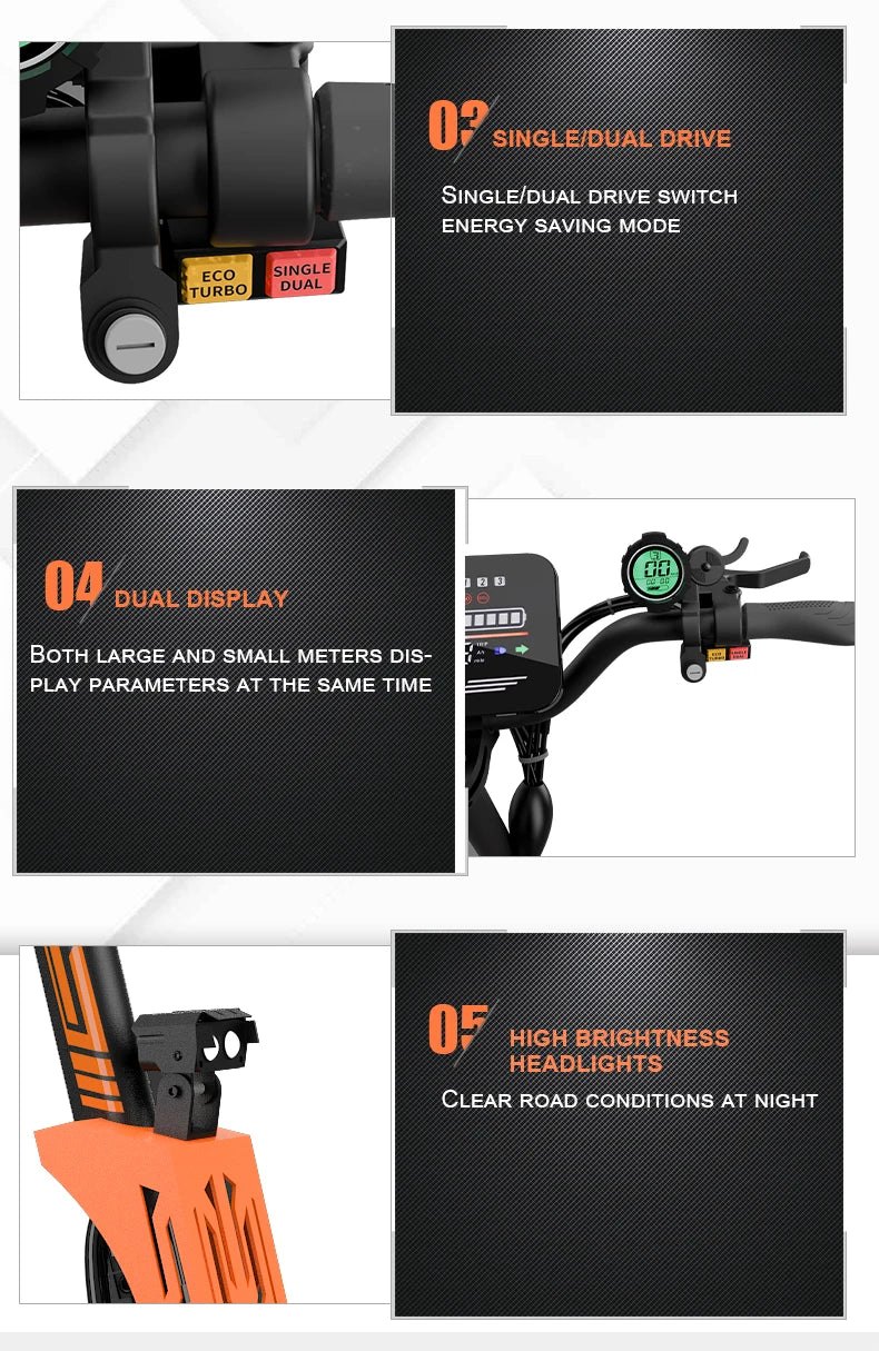 Arwibon 5600W Adult Electric Scooter Dual Motor Top Speed 46MPH,60V27AH, 11-inch Off-Road Tires Sport Folding eScooter with Seat Ai-TechWorld 