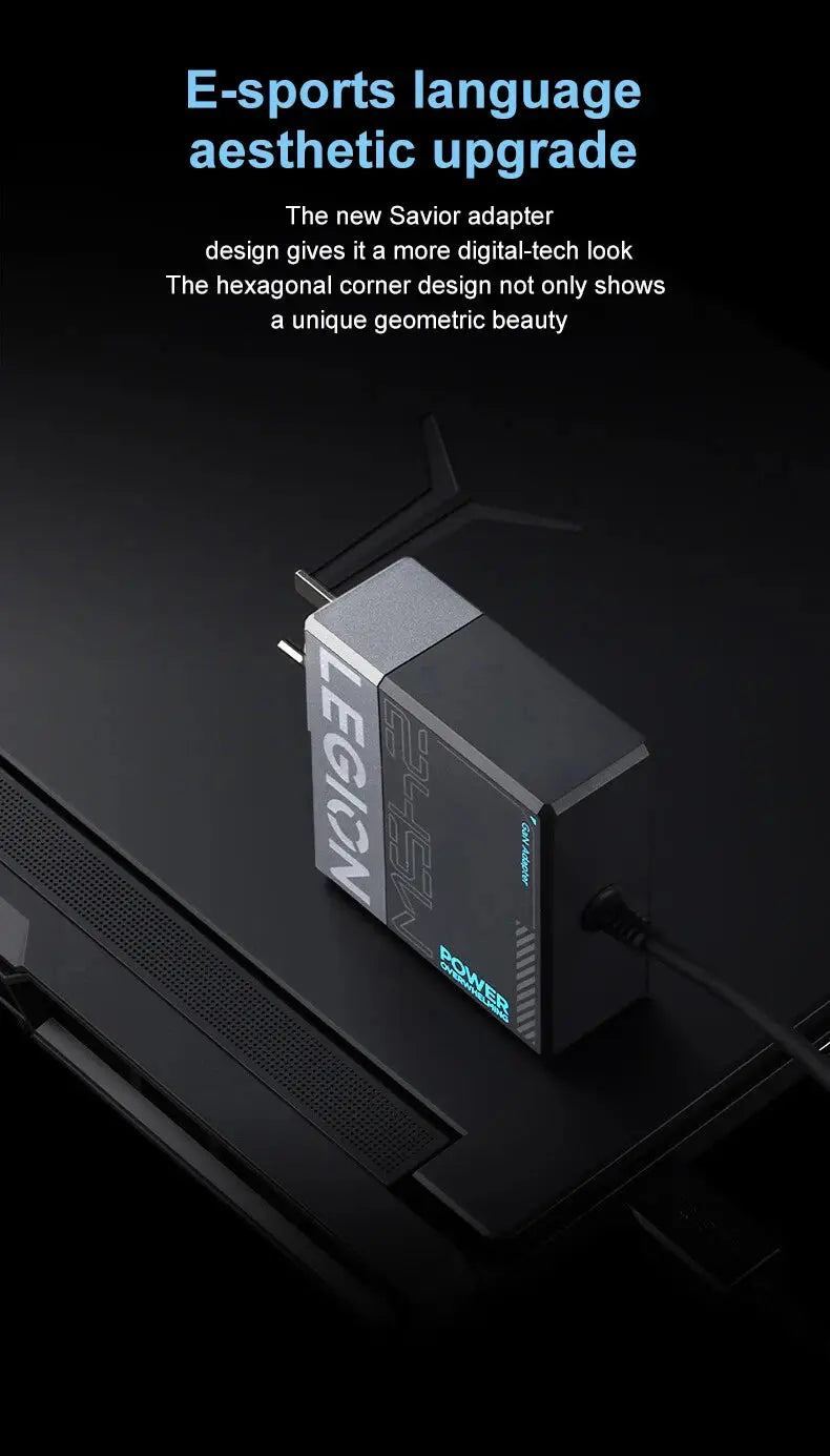 Worlds Fastest Lenovo Legion 245W Gan Power Adapter Universal Computer Charger Type-C Ai-TechWorld 