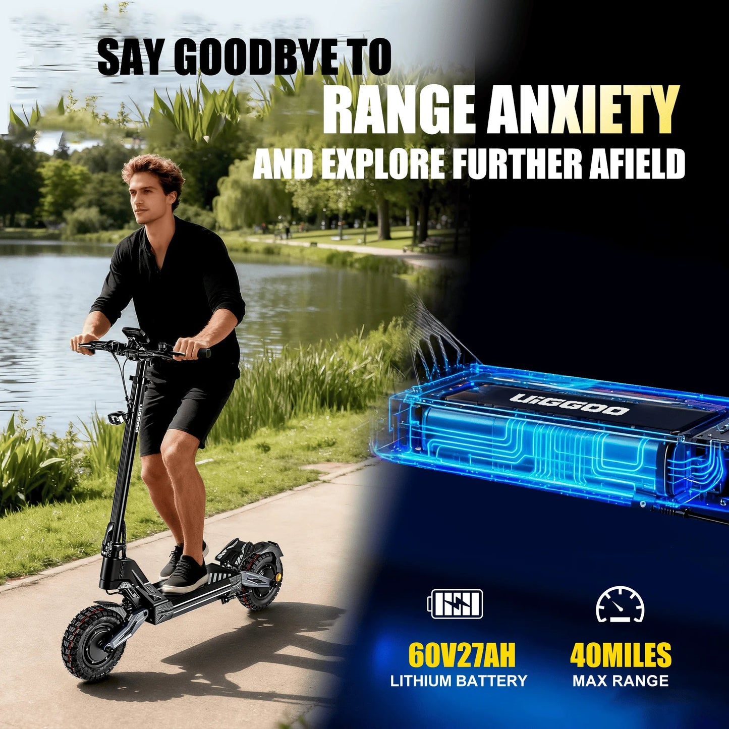 EOEOTWO K2MAX Electric Scooter 45Mph 4000W Peak Dual Motor 40Mile Range EScooter Adults Dual Suspension Fast Charging Scooter Ai-TechWorld 