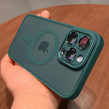 Magnetic Luxury Matte Translucent Armor Shockproof Case For iPhone Ai-TechWorld 