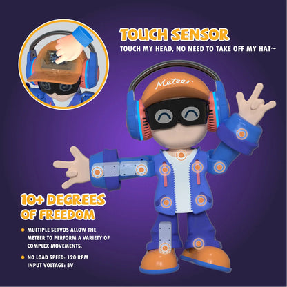 Meteer AI Smart Robot | Voice Chat,Music Dancing Bluetooth,Pet companionship,App Controlled,Birthday Christmas Party Gifts Ai-TechWorld 