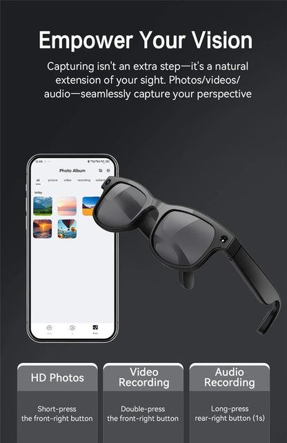 Xiaomi Smart Glasses AI 8K HD Recording Videos Photo Recognition Answer Translation Music Player Multifunction Anti-UV Lenses Ai-TechWorld 
