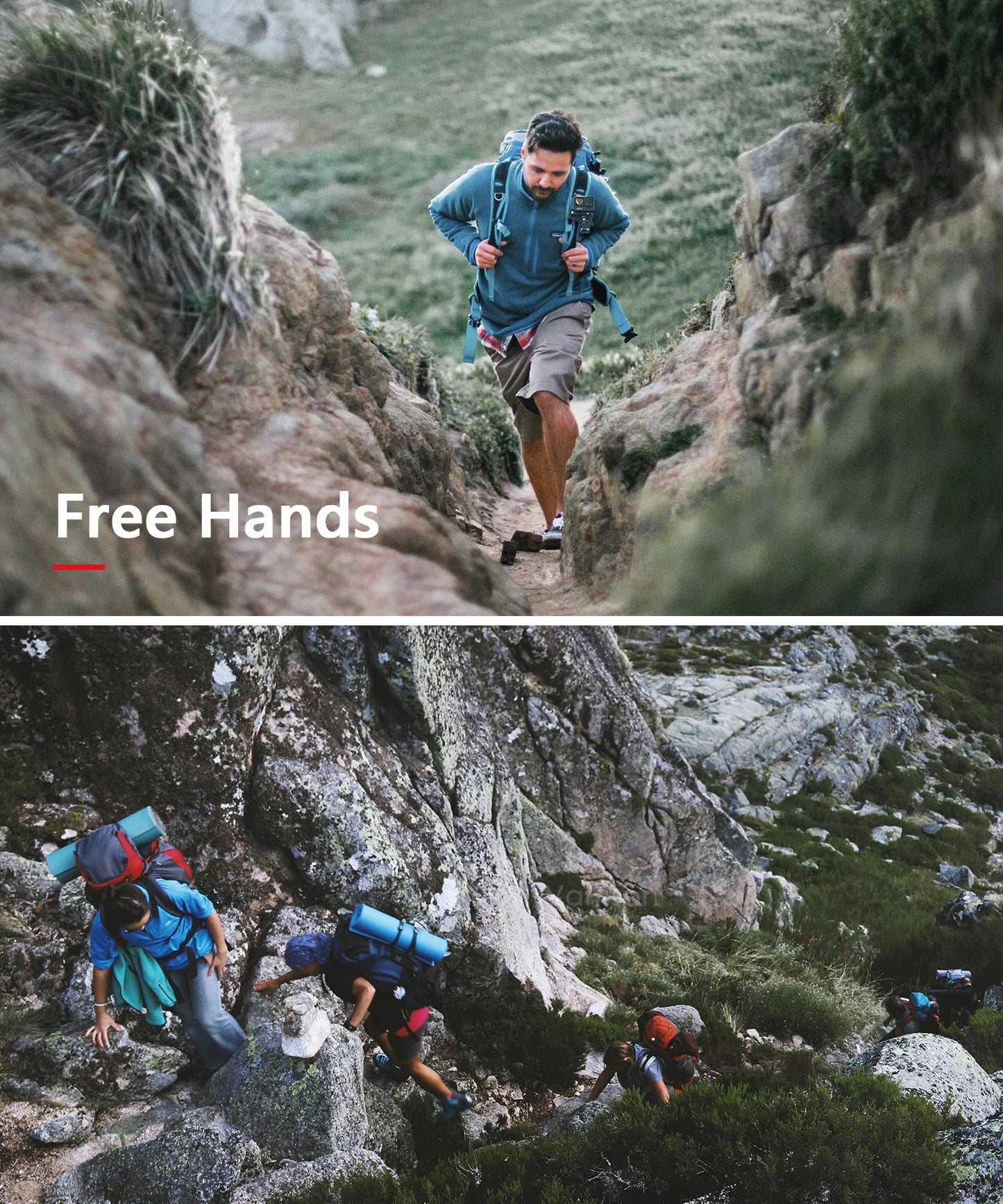 Vamson Backpack Clip for Insta360 x3 for GoPro Hero 11 10 9 Camera 360° Rotate Shoulder Belt Mount Accessories for Dji Action Ai-TechWorld 