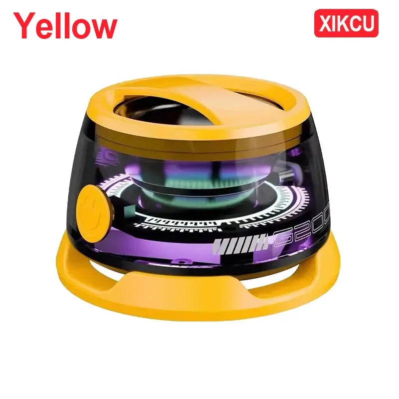 XIKCU Portable Mini Travel Stereo Outdoor Magnetic Bluetooth Speaker Wireless with RGB Color Light and Phone Holder for ios Ai-TechWorld 