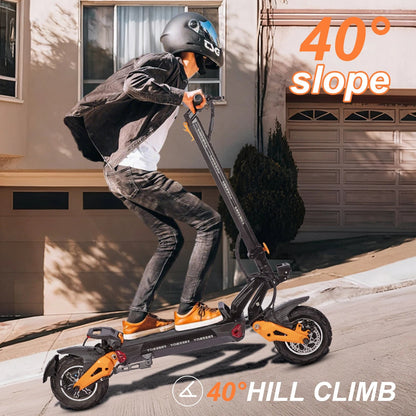 6000W Fast Electric Scooter for Adult,Daul Motor 50mph,60V 30Ah,11'' Off Road Tires,55miles Range,Sport Folding eScooter Ai-TechWorld 