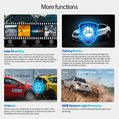 Dash Cam 4K UHD Built-In Wi-Fi Support GPS Ai-TechWorld 