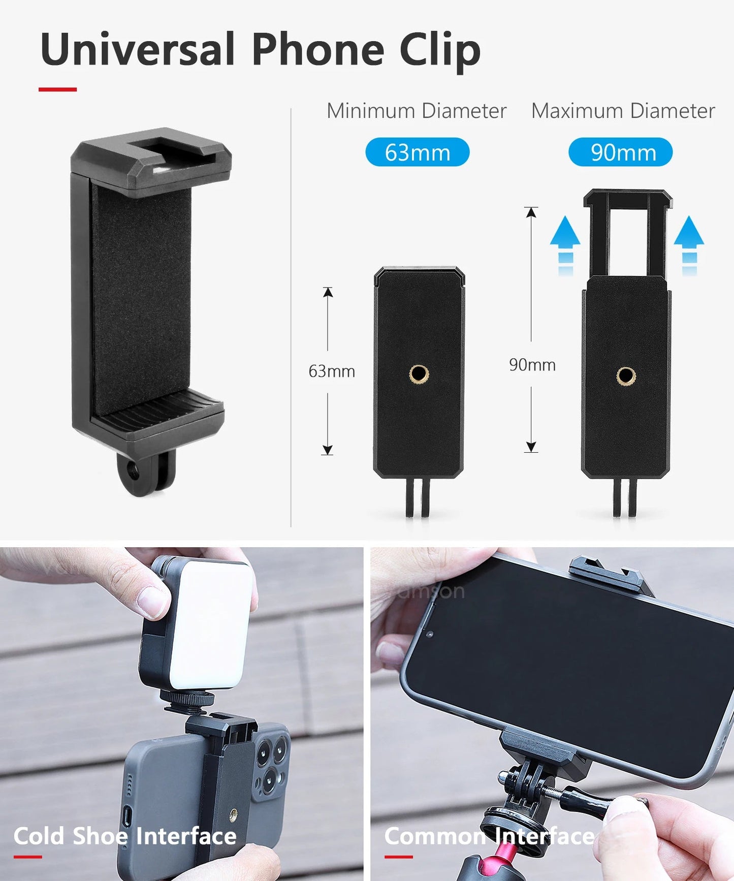 Vamson Backpack Clip for Insta360 x3 for GoPro Hero 11 10 9 Camera 360° Rotate Shoulder Belt Mount Accessories for Dji Action Ai-TechWorld 