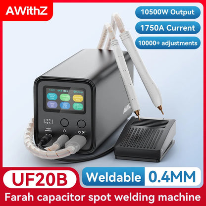 AWithZ UF20B Spot Welder Super Farad Capacitor Spot Welding Machine 18650 Lithium Battery DIY Nickel Sheet Welding Machine EU Ai-TechWorld 