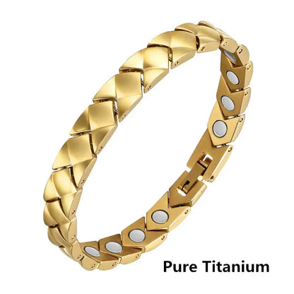 Pure Titanium Hematite Therapy Bracelet Tungsten Ceramic Blood Pressure Slimming Bracelet Weight Loss Bracelet Ai-TechWorld 