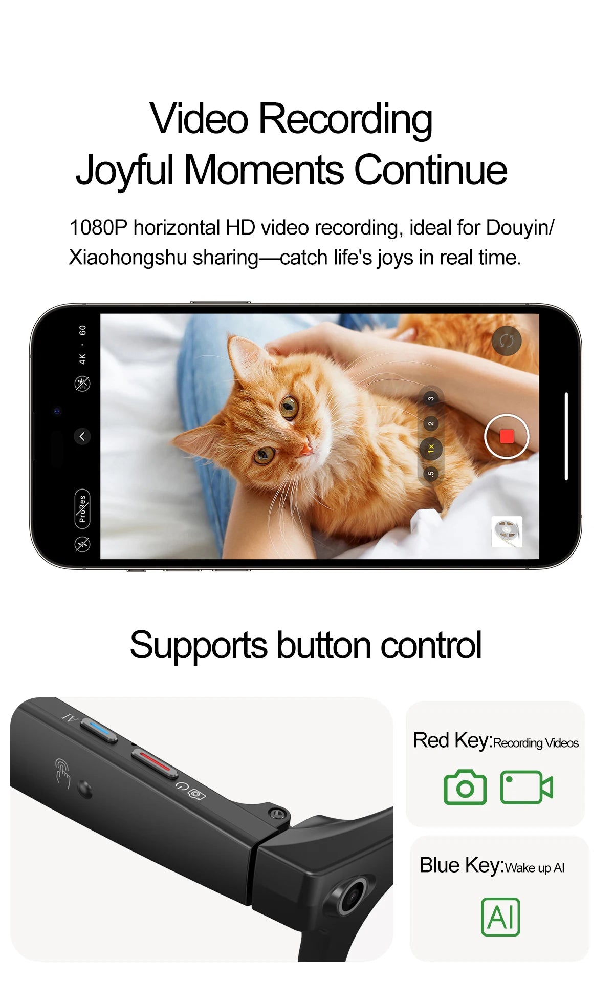 2026 New 4K HD AI Smart Glasses Men 800W Pixel Camera Bluetooth Call 4GB WIFI Transmission Voice Assistant Smart Glasses Women Ai-TechWorld 