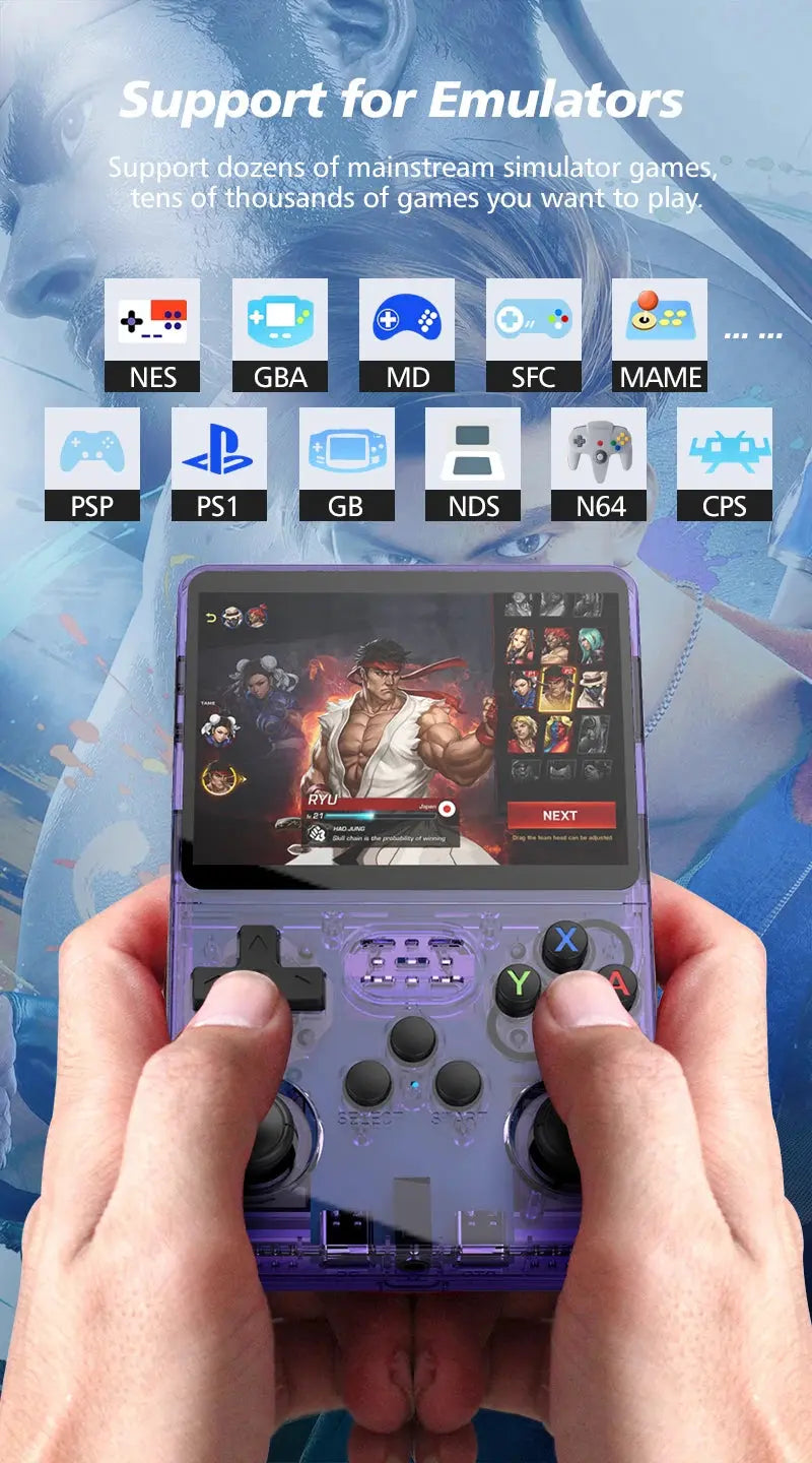 128GB Retro Video Game Console 3.5 Inch with 15000+ Games  for Kids Ai-TechWorld 