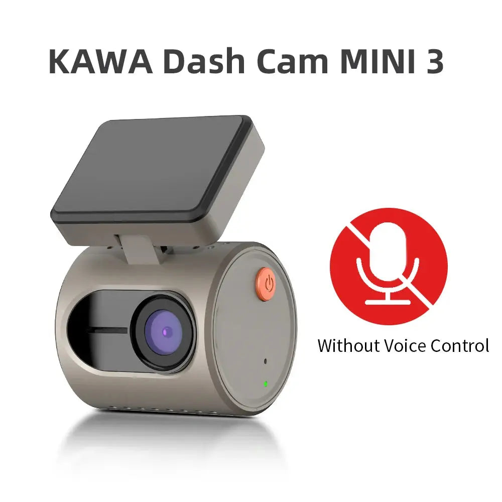 2K Dash Camera For Cars DVR KAWA Dash Cam MINI 3 Video Recorder Emergency Voice Control Night Vision WiFi APP Monitor Dashcam Ai-TechWorld 