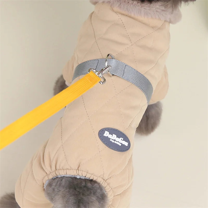 Thicken Warm Dog Jumpsuit Winter Pet Dogs Clothes for Chihuahua Coat Waterproof Hoodie Puppy Overalls Poodle Jacket Pet Apparel Ai-TechWorld 