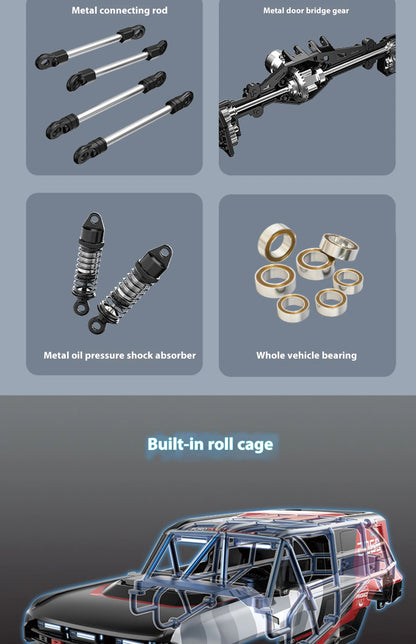 New MJX 10208 Small Monster 1/10 Hypergo 2.4G Brushless High Speed RC Professional Adult Off road Remote Control Vehicle RC Cars Ai-TechWorld 