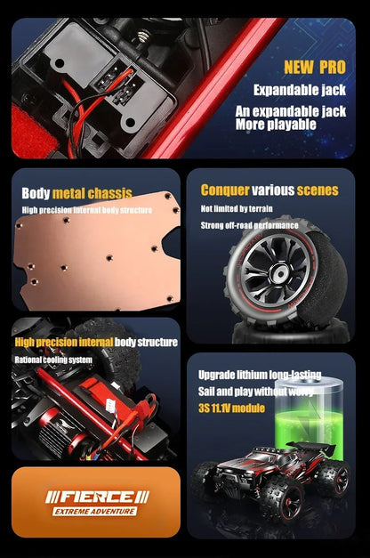 9522PRO 85KM/H High-speed RC Car Brushless Four-wheel Drive Off-road Drift 1:16 Professional Racing Car 9522 50KM/H Boy's Toy Ai-TechWorld 