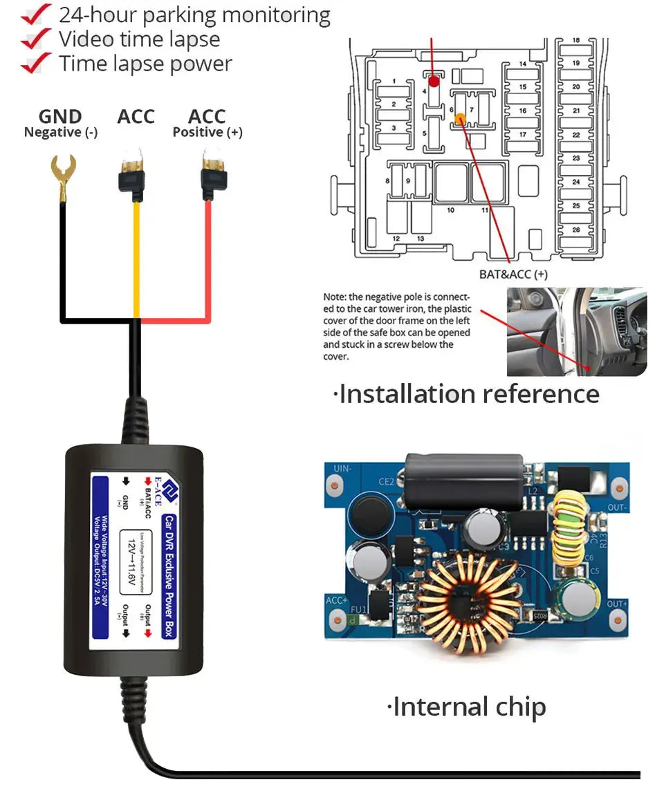 Dash Cam 4K UHD Built-In Wi-Fi Support GPS Ai-TechWorld 