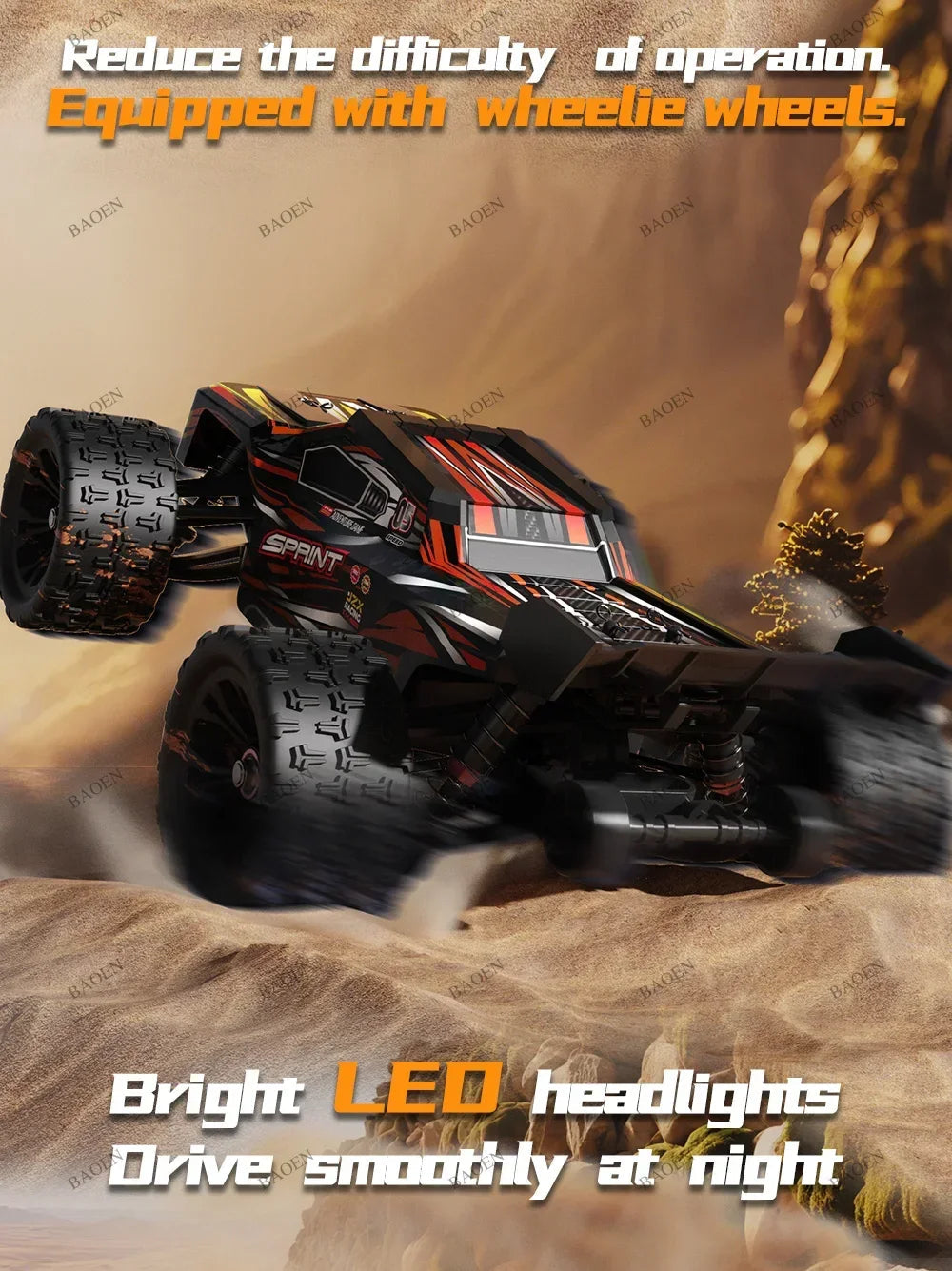 SCY9522PRO 85KM/H High Speed RC Car Brushless 4WD Off-Road Drift Remote Control Car 1:16 Professional Racing Cars SCY9522 50KM/H Ai-TechWorld 