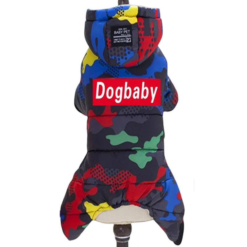 Thicken Warm Dog Jumpsuit Winter Pet Dogs Clothes for Chihuahua Coat Waterproof Hoodie Puppy Overalls Poodle Jacket Pet Apparel Ai-TechWorld 