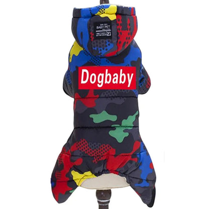 Thicken Warm Dog Jumpsuit Winter Pet Dogs Clothes for Chihuahua Coat Waterproof Hoodie Puppy Overalls Poodle Jacket Pet Apparel Ai-TechWorld 