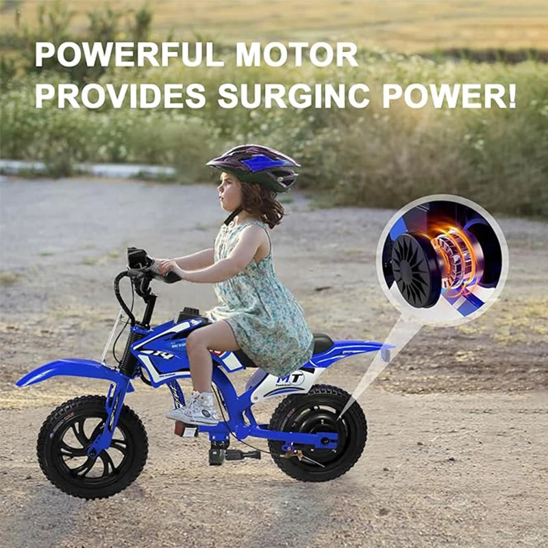 25V Electric Dirt Bike 200W Electric Motorcycle Up to 10MPH & 7 Miles Long Range 3-Speed Modes Motorcycle for Kids Ages 3-10 Ai-TechWorld 