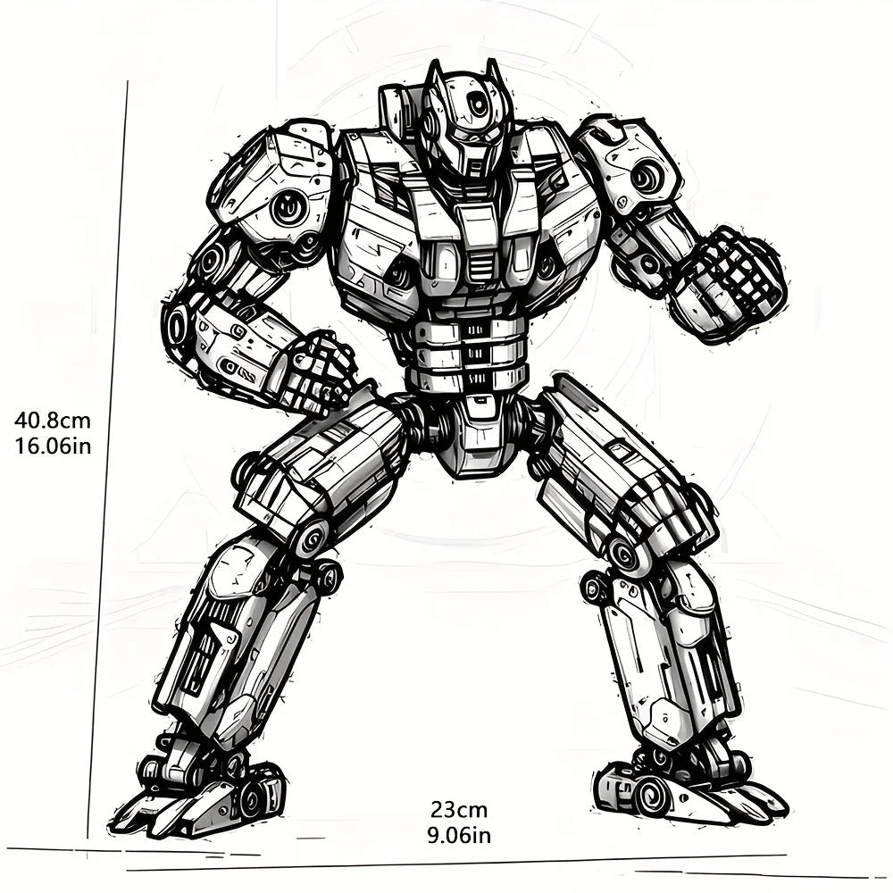 New mecha robot model, building blocks, assembly toys, boys' collection gifts Ai-TechWorld   ai-techworld
