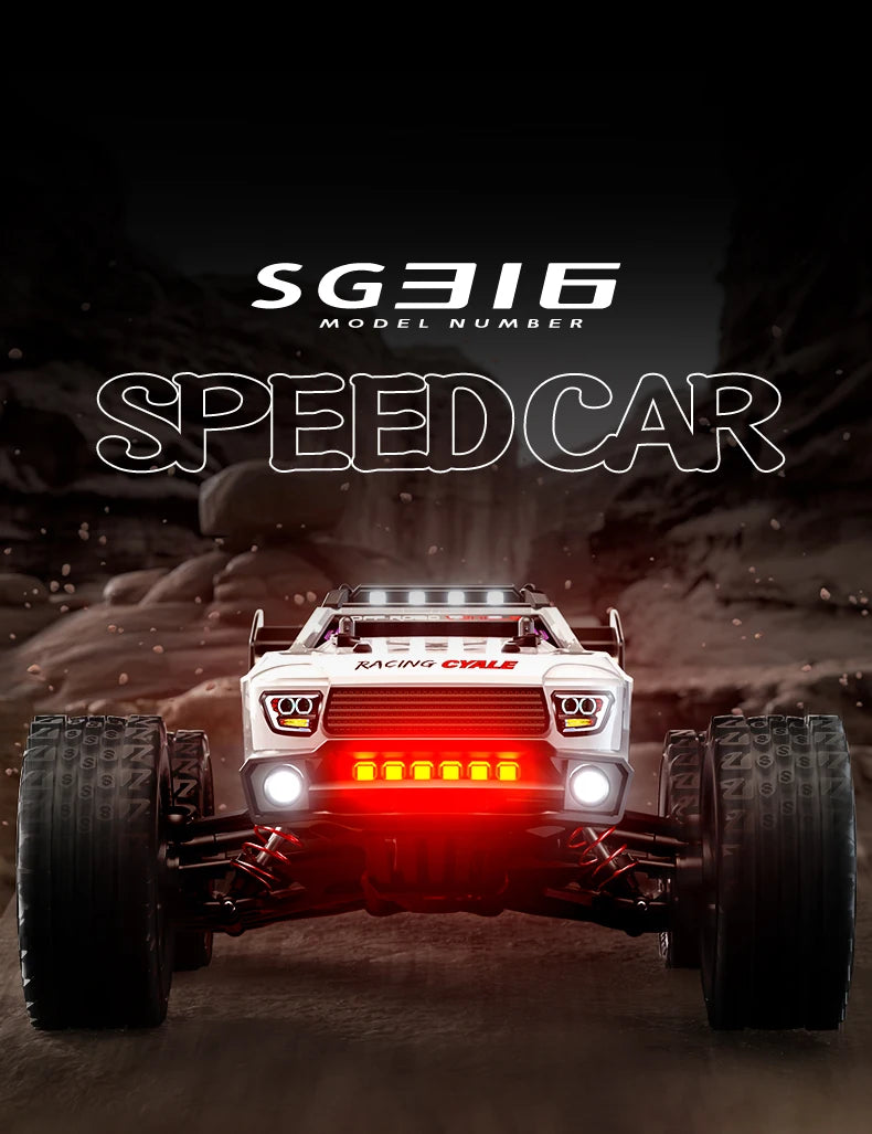 SG116 MAX 1:16 High Speed Drift Racing Car 80KM/H Brushless Motor 4WD SG316 MAX RC Off Road Car Monster Trucks Toy For Kids Gift Ai-TechWorld 