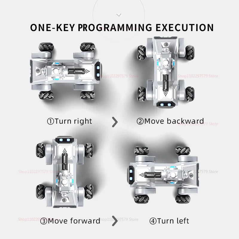 2025 New 2.4G Remote Control Robot Dog with Singing Dancing Follow Mode 360° Rotating launching Cannon Puppy Toys Gifts For Kid Ai-TechWorld 