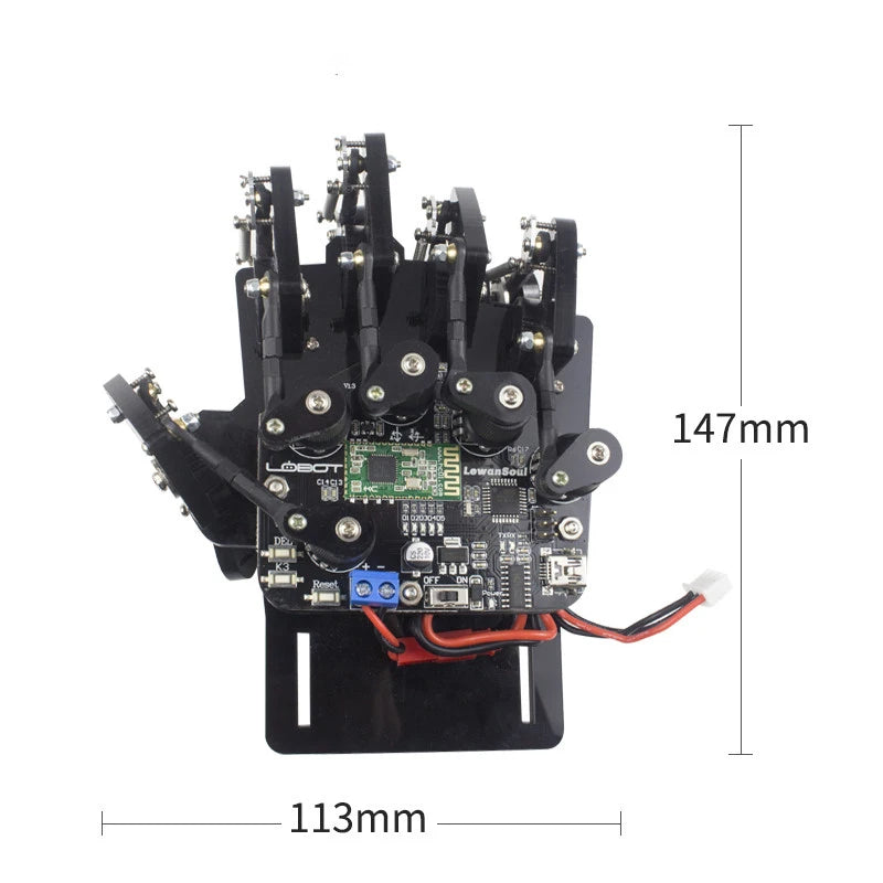 STEM For Arduino STM32 Bionic Robot Palm Hand Manipulator Open Source Code 5 Hands Educational Kit with Ps2/Somatosensory Gloves Ai-TechWorld 