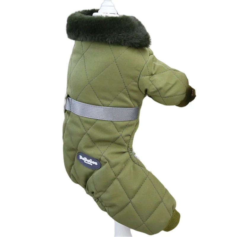 Thicken Warm Dog Jumpsuit Winter Pet Dogs Clothes for Chihuahua Coat Waterproof Hoodie Puppy Overalls Poodle Jacket Pet Apparel Ai-TechWorld 