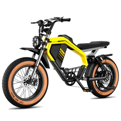 Luckeep M5 MAX Electric Bike for Adults,2000W Peak Motor,37.5MPH, 52V 20AHBattery Ebike,80 Miles 20" Fat Tire Electric Dirtbike Ai-TechWorld 