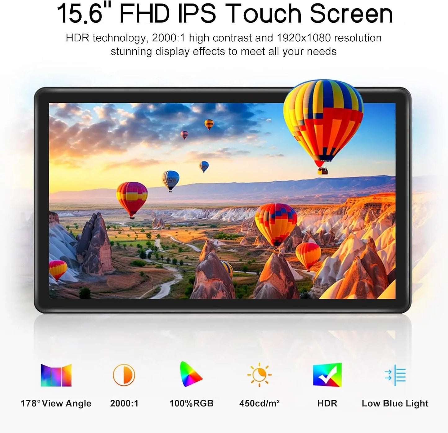 UPERFECT 15.6 Portable Monitors 1080P Touch screen Gaming displays 60Hz IPS monitors For PS5/4/3 Switch Laptop PC Mac Xbox Ai-TechWorld 