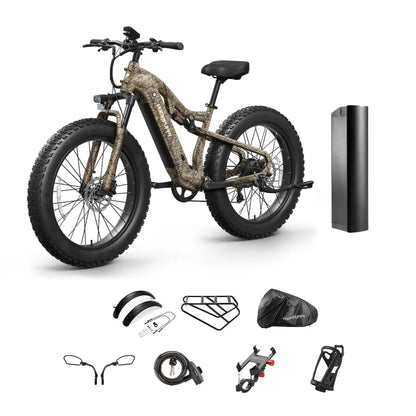 PUCKIPUPPY Labrador pro Electric Bike 1350W Peak 48V 20AH Battery Ebike 26" Fat Tire Electric Mountain Bike 2-Year Warranty Ai-TechWorld 