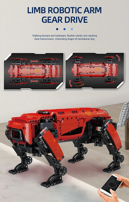 Technical Robot Toys The RC Motorized Boston Dynamics Big Dog Model AlphaDog Building Blocks Bricks Toys for Kid Christmas Gifts Ai-TechWorld 