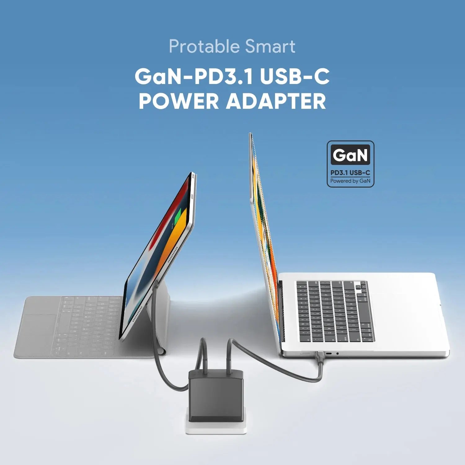 28V 5A 140W 100W GaN Charger 2-port Power USB C Type C PD3.1 Fast Charge for Macbook Laptop Quick Charge 3.0 Phone Wall Charger Ai-TechWorld 