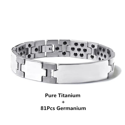 Pure Titanium Hematite Therapy Bracelet Tungsten Ceramic Blood Pressure Slimming Bracelet Weight Loss Bracelet Ai-TechWorld 