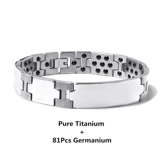 Pure Titanium Hematite Therapy Bracelet Tungsten Ceramic Blood Pressure Slimming Bracelet Weight Loss Bracelet Ai-TechWorld 