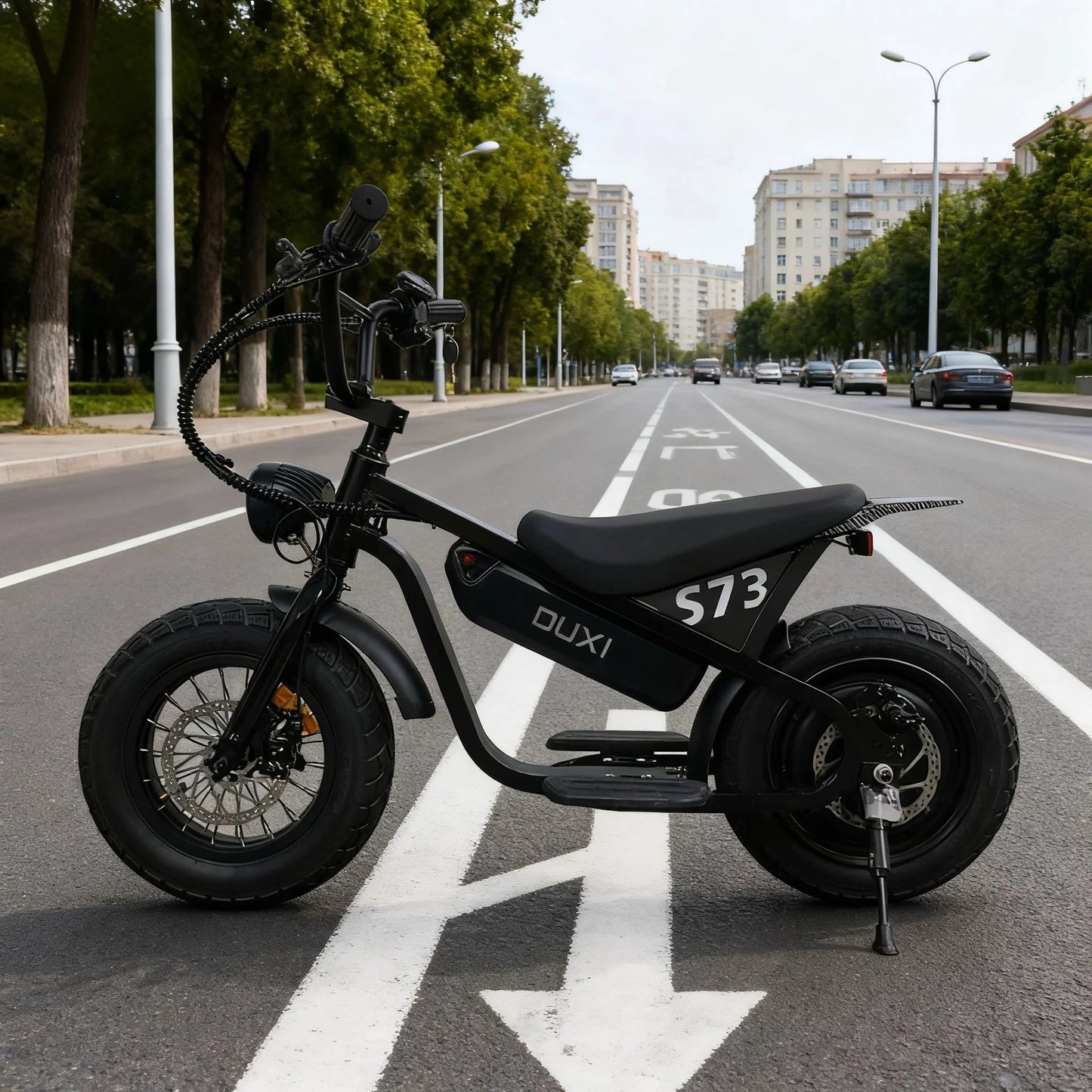 Children's electric pedal bicycle, 350W 36V brushless motor + 10.4ah energy-saving battery, trendy motorcycle for teenagers Ai-TechWorld 