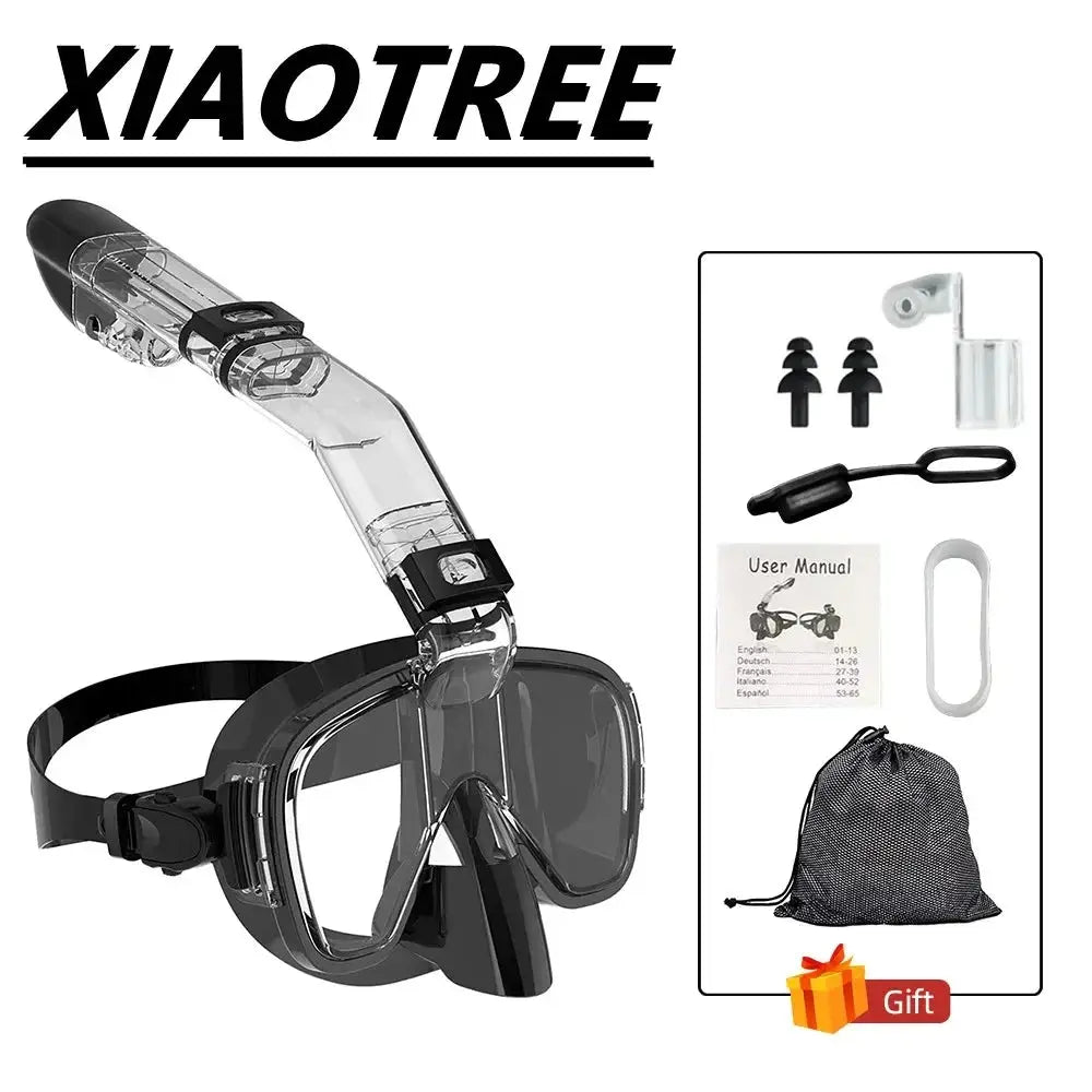 Underwater Snorkeling Half face Face Children Swimming Mask Set Scuba Diving Respirator Masks Anti Fog Safe Breathing for Adult Ai-TechWorld 