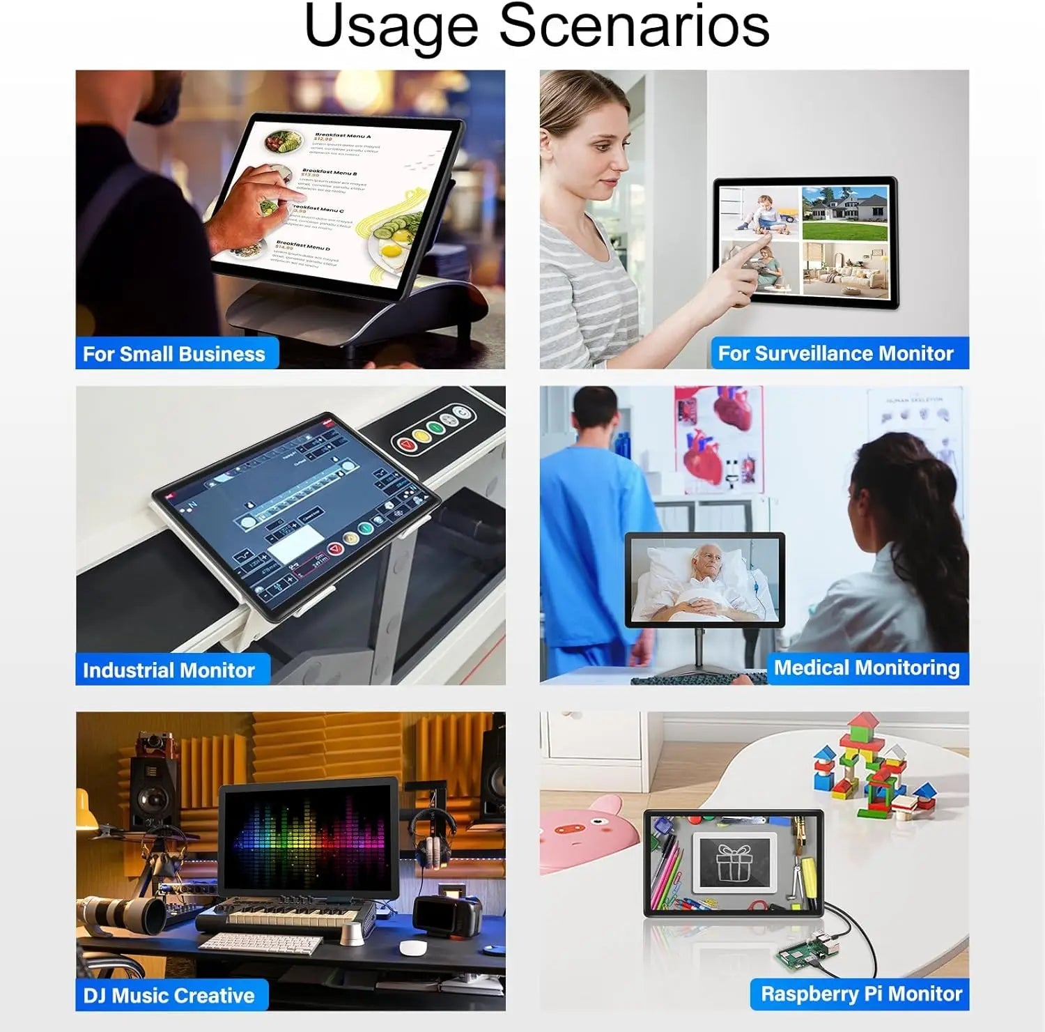 UPERFECT 15.6 Portable Monitors 1080P Touch screen Gaming displays 60Hz IPS monitors For PS5/4/3 Switch Laptop PC Mac Xbox Ai-TechWorld 