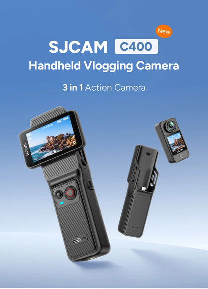 SJCAM C400 Action Camera Handheld Stabilized Night Vision Camera Vlog Outdoor Live Streaming Bike Mount Dashcam Sjcam Camera Ai-TechWorld 