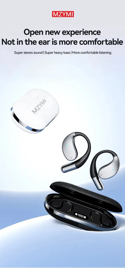 MZYMI Q39 AI Translation Wireless Earphone TWS Ear Hook Sport Running Bluetooth Headset ENC Noise Cancelling Headphone With Mic Ai-TechWorld 