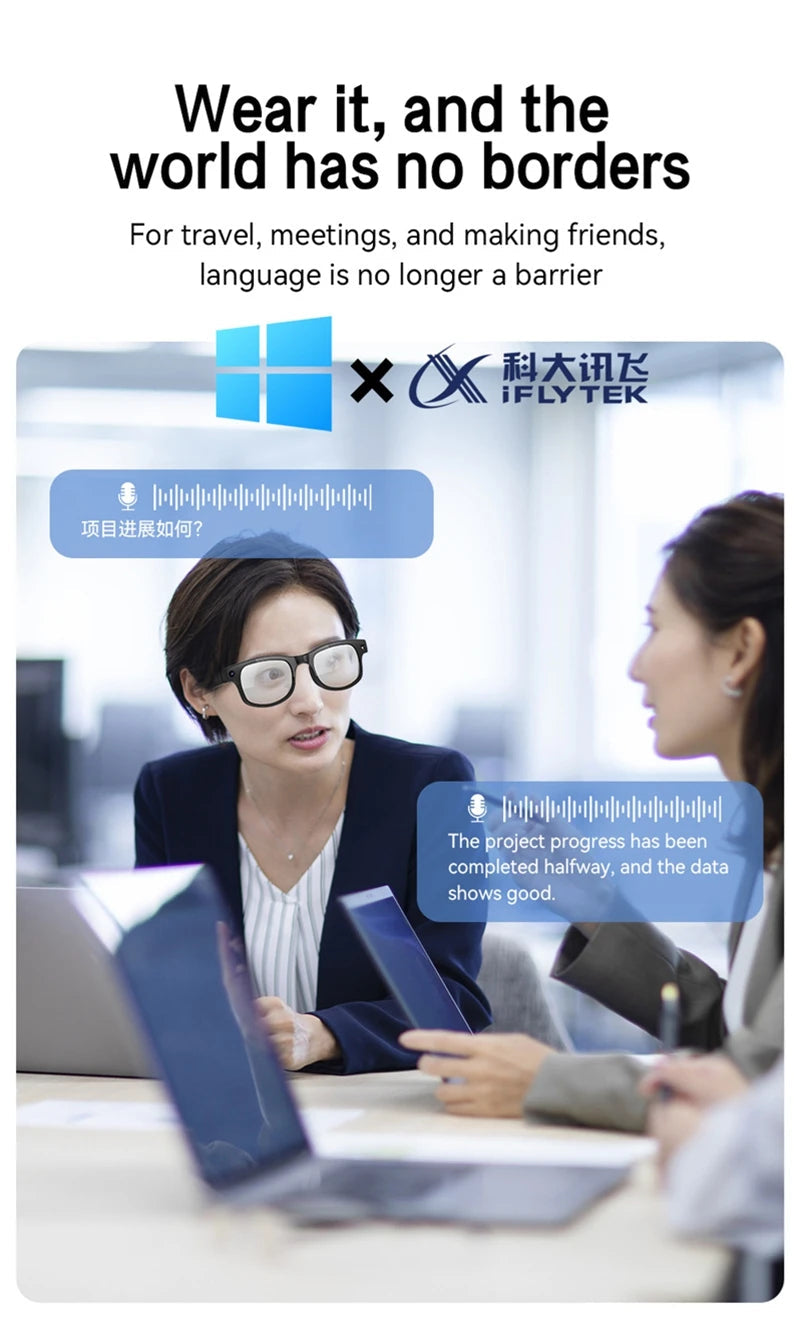 Xiaomi Smart Glasses AI 8K HD Recording Videos Photo Recognition Answer Translation Music Player Multifunction Anti-UV Lenses Ai-TechWorld 