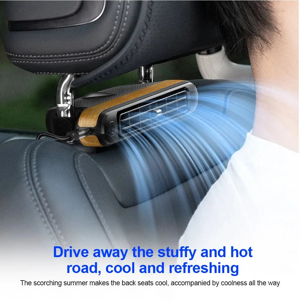 Portable Car Seat Cooling Fan Car Rear Backrest Electric Fan USB Power Supply Fan Air Conditioner Car Interior Accessories Ai-TechWorld 