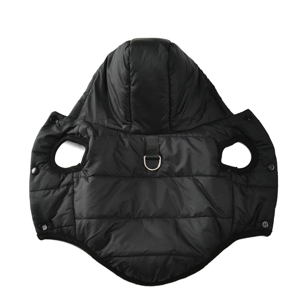 Warm Fleece Dog Coat Hoodie For Small Medium Dogs Winter Puppy Clothes Jacket With D-ring Thick Cozy Pug Dachshund Parka Costume Ai-TechWorld 