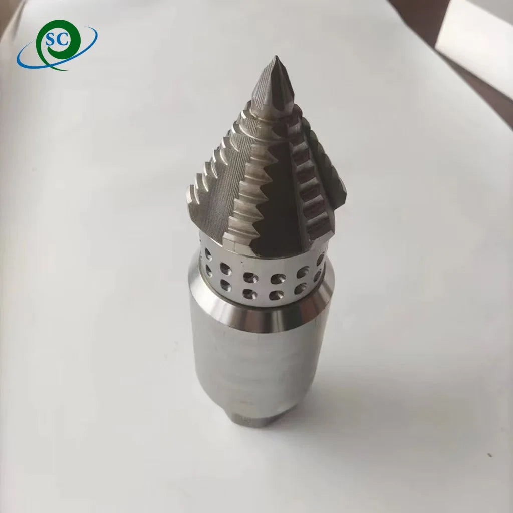 5 kg SS High Pressure Factory Direct Sale Rotary Sewer Pipe Cleaner Blocked Drain Wash Jetting Spray Nozzle 1inch female 215L Ai-TechWorld 