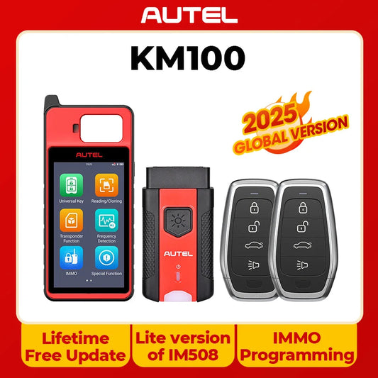 Autel MaxiIM KM100 Key Fob Programmer Immobilizer Tool Key Creation IMMO Learning Chip Read Write Cloning Frequency Detection Ai-TechWorld 