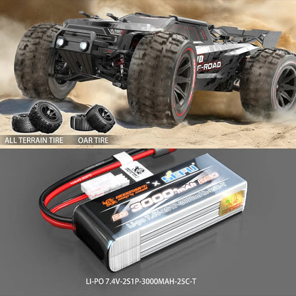 MJX 14209 14210 V3.0 1/14 RC Car 75km/h Brushless Hyper Go 2.4G Remote Control 4WD Off-road Racing RC Truck Electric Hobby Toy Ai-TechWorld 