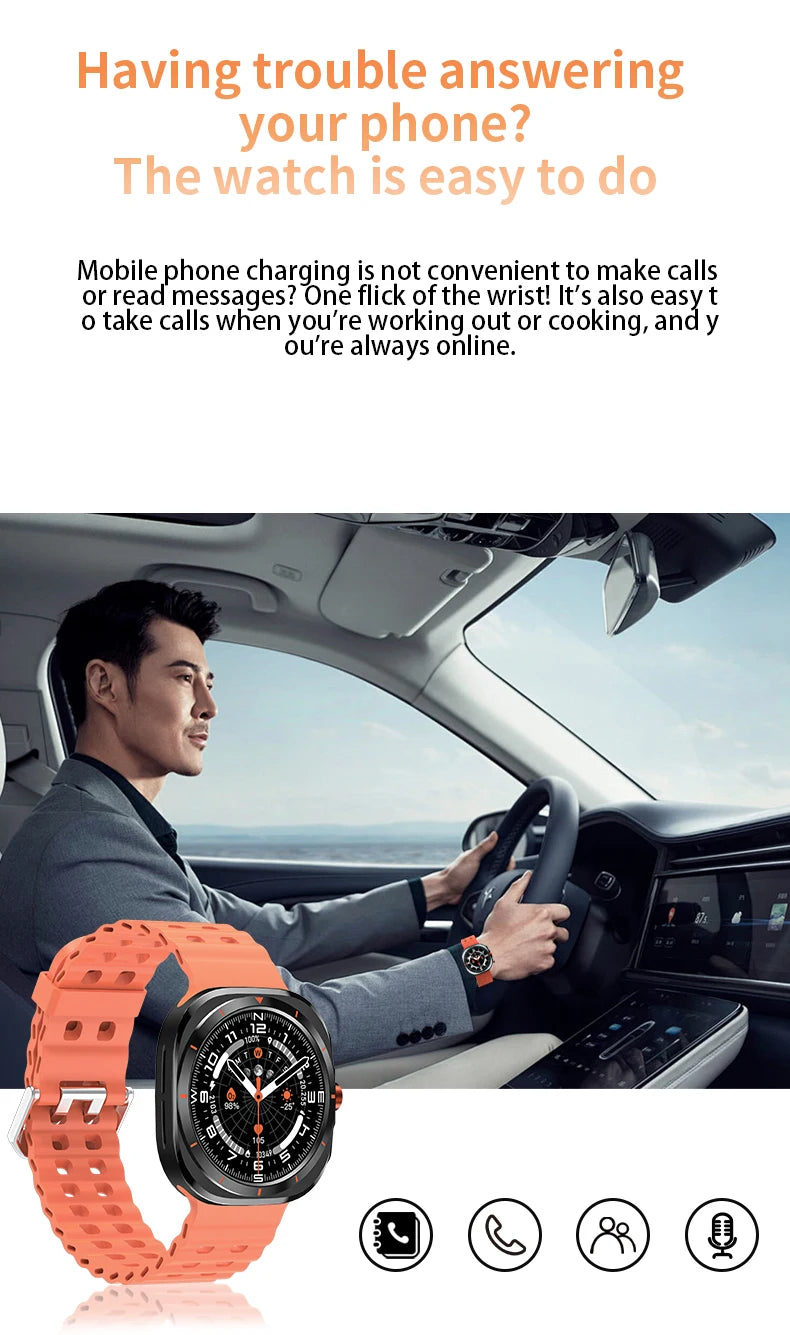 G.L Wear 2025 New Smartwatch for Men Heart Rate Monitoring Bluetooth Calling Fitness Tracking Pedometer Men's Smartwatch Ai-TechWorld 