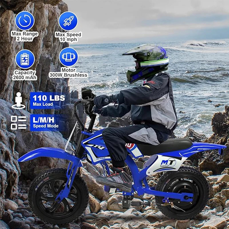 25V Electric Dirt Bike 200W Electric Motorcycle Up to 10MPH & 7 Miles Long Range 3-Speed Modes Motorcycle for Kids Ages 3-10 Ai-TechWorld 